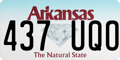 AR license plate 437UQO