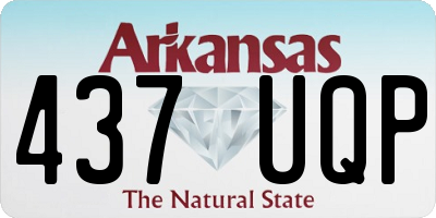 AR license plate 437UQP