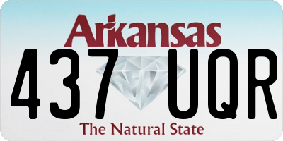 AR license plate 437UQR