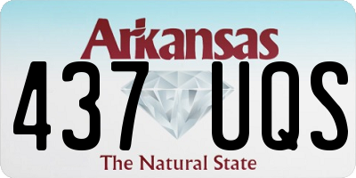 AR license plate 437UQS