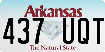 AR license plate 437UQT