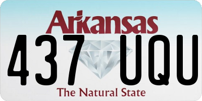 AR license plate 437UQU