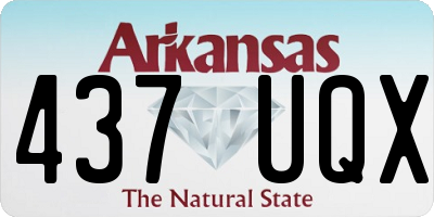 AR license plate 437UQX