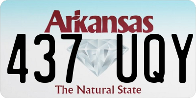 AR license plate 437UQY