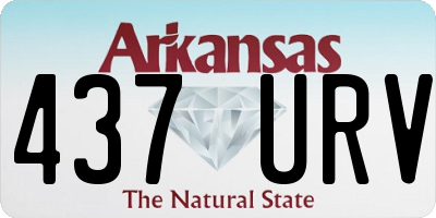 AR license plate 437URV