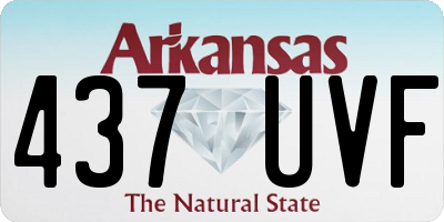 AR license plate 437UVF