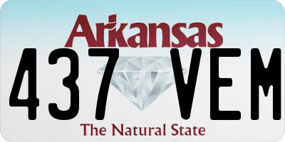 AR license plate 437VEM