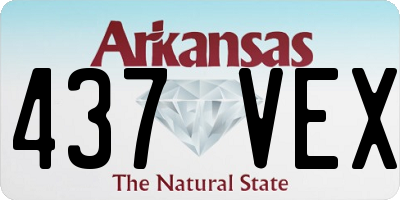 AR license plate 437VEX