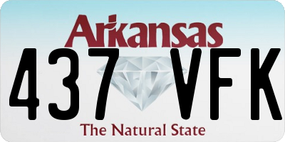 AR license plate 437VFK