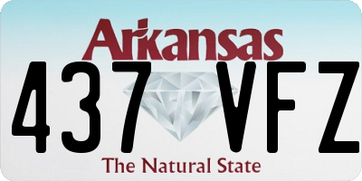 AR license plate 437VFZ