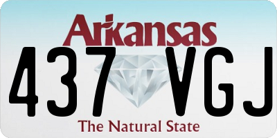 AR license plate 437VGJ