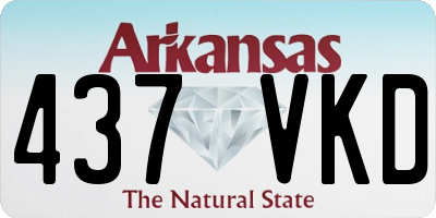 AR license plate 437VKD
