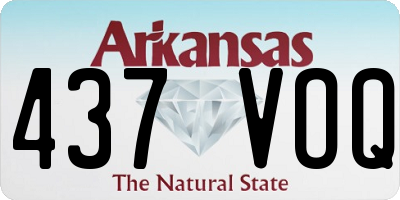 AR license plate 437VOQ