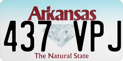 AR license plate 437VPJ