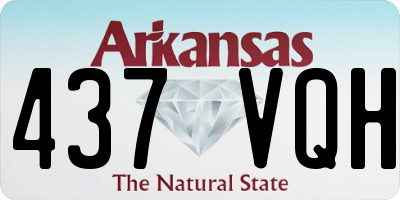 AR license plate 437VQH