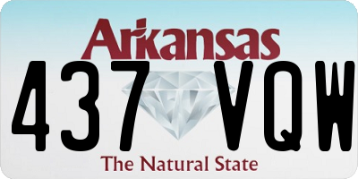AR license plate 437VQW
