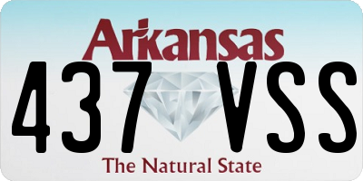 AR license plate 437VSS