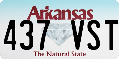 AR license plate 437VST