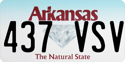 AR license plate 437VSV