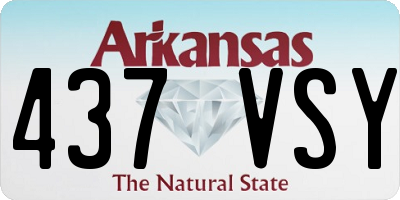 AR license plate 437VSY