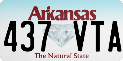 AR license plate 437VTA