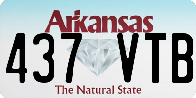 AR license plate 437VTB