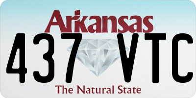 AR license plate 437VTC