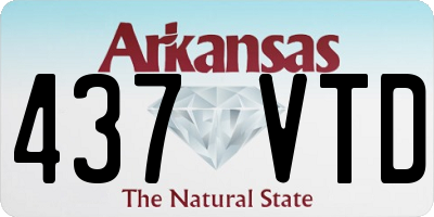 AR license plate 437VTD