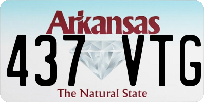 AR license plate 437VTG