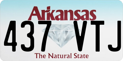 AR license plate 437VTJ