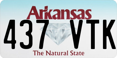 AR license plate 437VTK