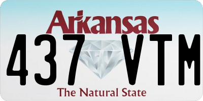 AR license plate 437VTM
