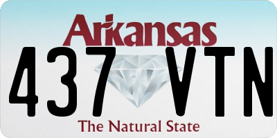 AR license plate 437VTN