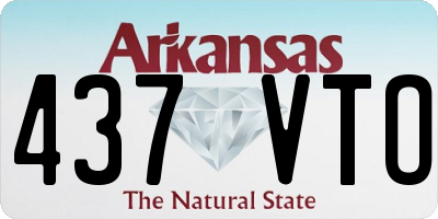 AR license plate 437VTO