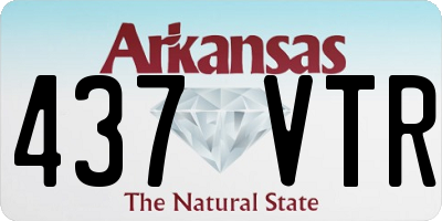 AR license plate 437VTR