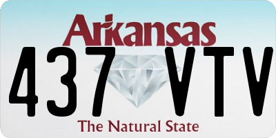 AR license plate 437VTV