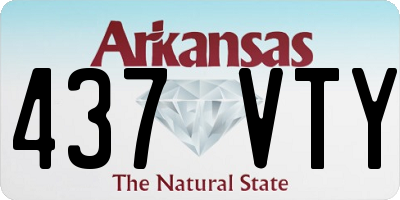 AR license plate 437VTY