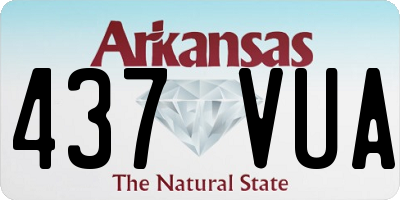 AR license plate 437VUA