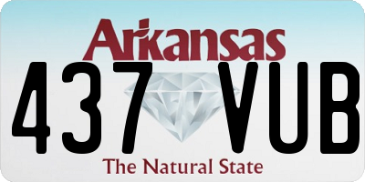 AR license plate 437VUB