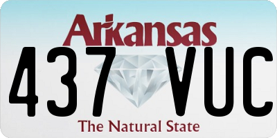AR license plate 437VUC