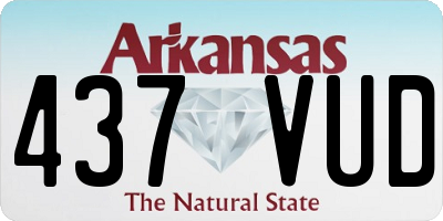 AR license plate 437VUD