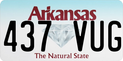 AR license plate 437VUG