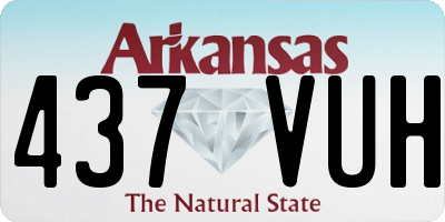 AR license plate 437VUH