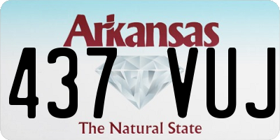 AR license plate 437VUJ