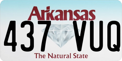 AR license plate 437VUQ