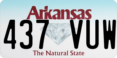 AR license plate 437VUW