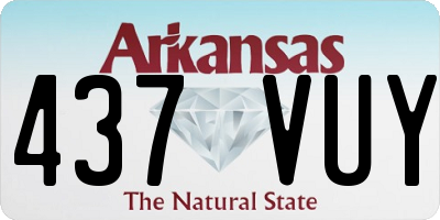AR license plate 437VUY