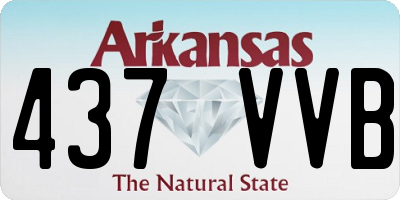 AR license plate 437VVB