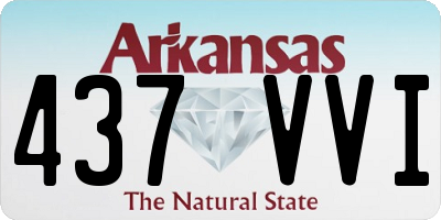 AR license plate 437VVI
