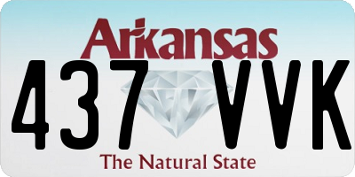 AR license plate 437VVK